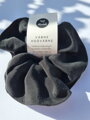 Hodvábna scrunchie - čierna