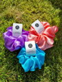 Hodvábna scrunchie - fialová