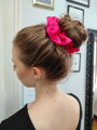 Hodvábna scrunchie - ružová