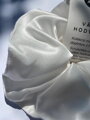 Hodvábna scrunchie - biela